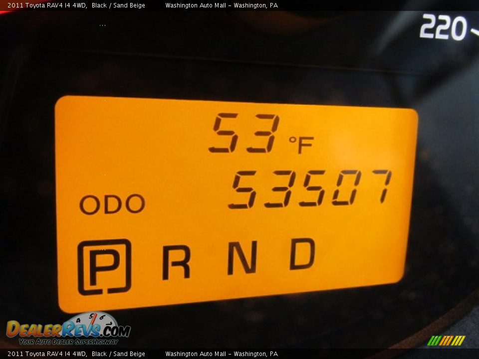 2011 Toyota RAV4 I4 4WD Black / Sand Beige Photo #20