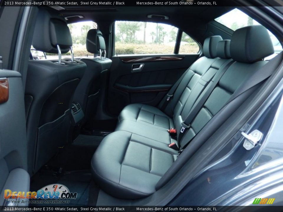 Rear Seat of 2013 Mercedes-Benz E 350 4Matic Sedan Photo #16