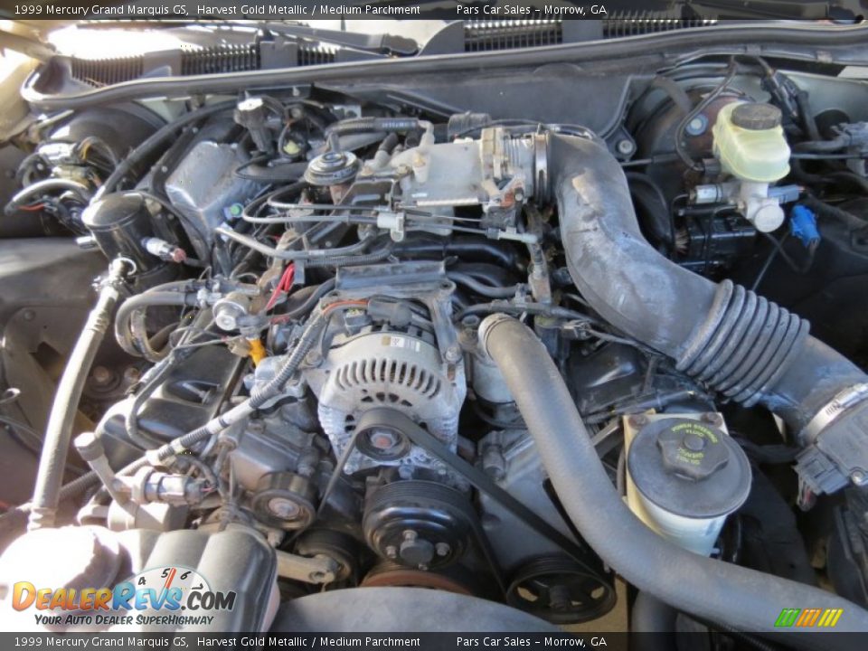 1999 Mercury Grand Marquis GS Harvest Gold Metallic / Medium Parchment Photo #12