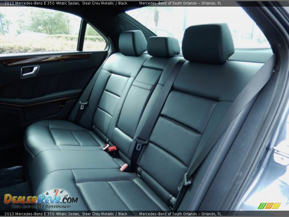 2013 Mercedes-Benz E 350 4Matic Sedan Steel Grey Metallic / Black Photo #17