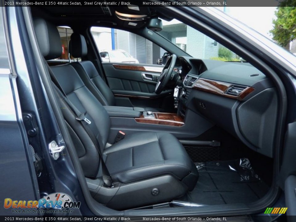 2013 Mercedes-Benz E 350 4Matic Sedan Steel Grey Metallic / Black Photo #18