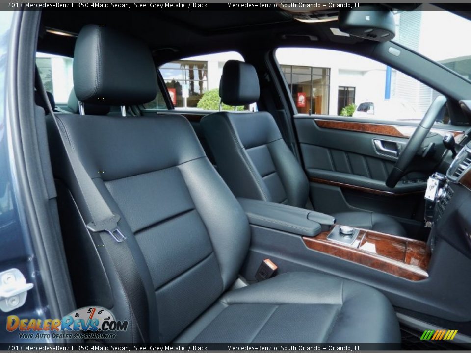 2013 Mercedes-Benz E 350 4Matic Sedan Steel Grey Metallic / Black Photo #19