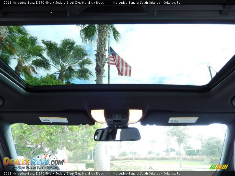 2013 Mercedes-Benz E 350 4Matic Sedan Steel Grey Metallic / Black Photo #20