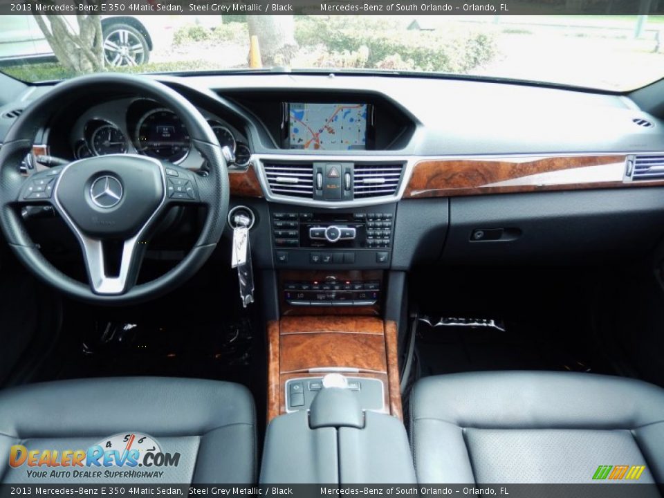 2013 Mercedes-Benz E 350 4Matic Sedan Steel Grey Metallic / Black Photo #21