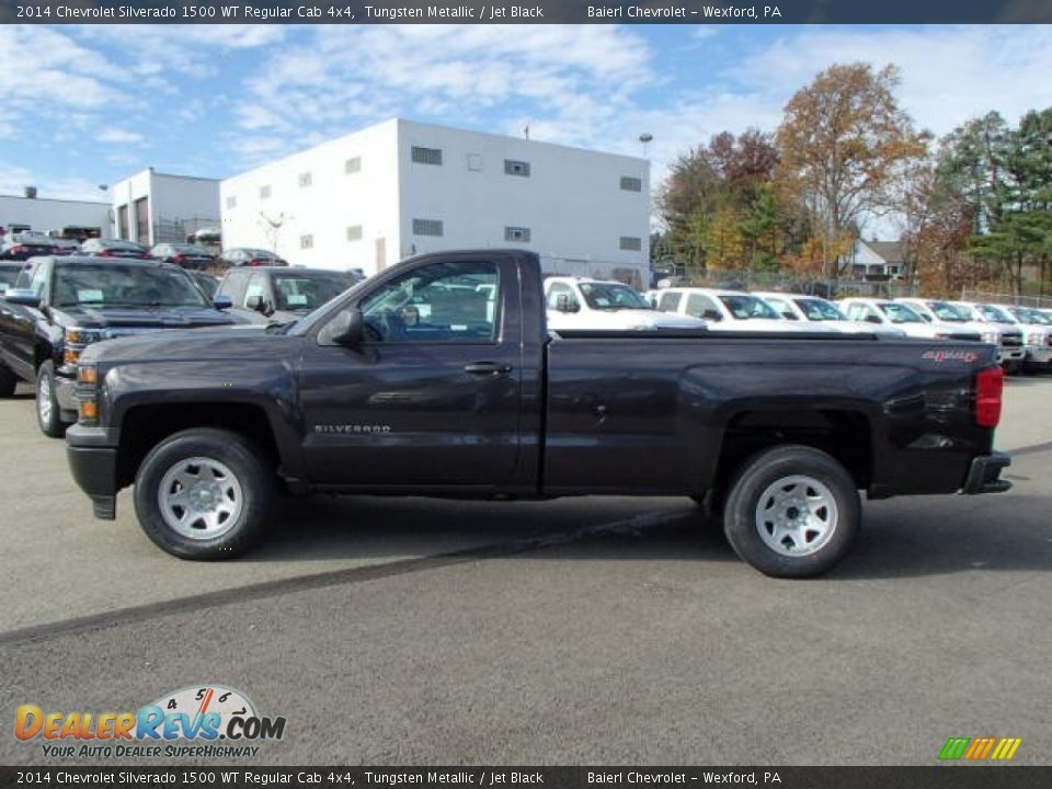 2014 Chevrolet Silverado 1500 WT Regular Cab 4x4 Tungsten Metallic / Jet Black Photo #1