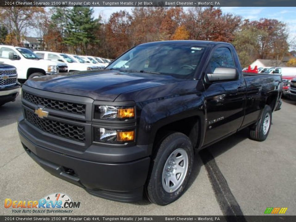 2014 Chevrolet Silverado 1500 WT Regular Cab 4x4 Tungsten Metallic / Jet Black Photo #2