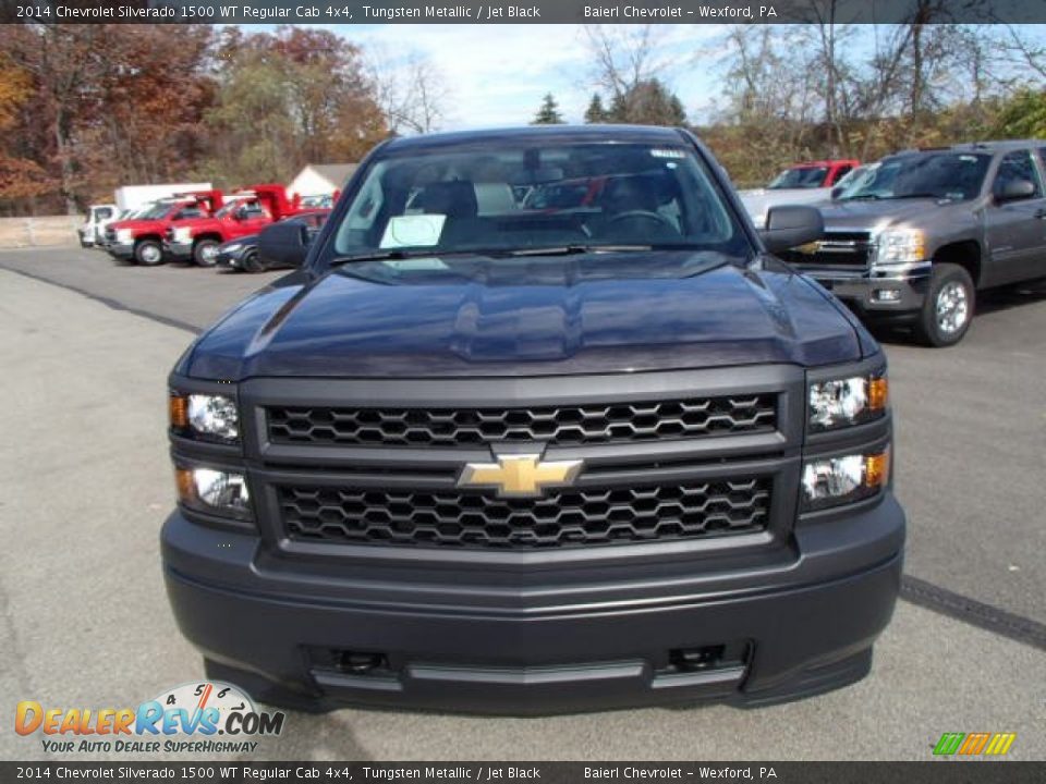 2014 Chevrolet Silverado 1500 WT Regular Cab 4x4 Tungsten Metallic / Jet Black Photo #3