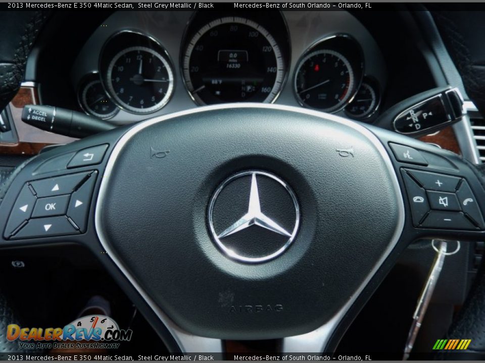 2013 Mercedes-Benz E 350 4Matic Sedan Steel Grey Metallic / Black Photo #24