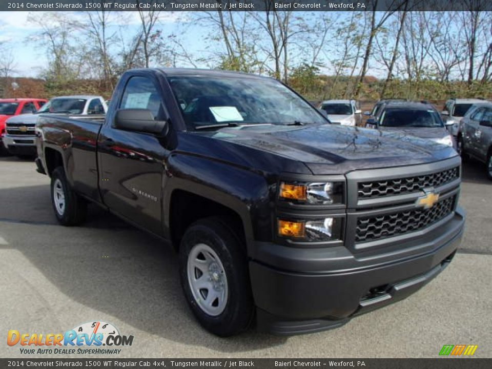2014 Chevrolet Silverado 1500 WT Regular Cab 4x4 Tungsten Metallic / Jet Black Photo #4