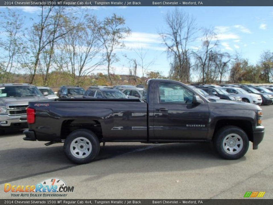 2014 Chevrolet Silverado 1500 WT Regular Cab 4x4 Tungsten Metallic / Jet Black Photo #5