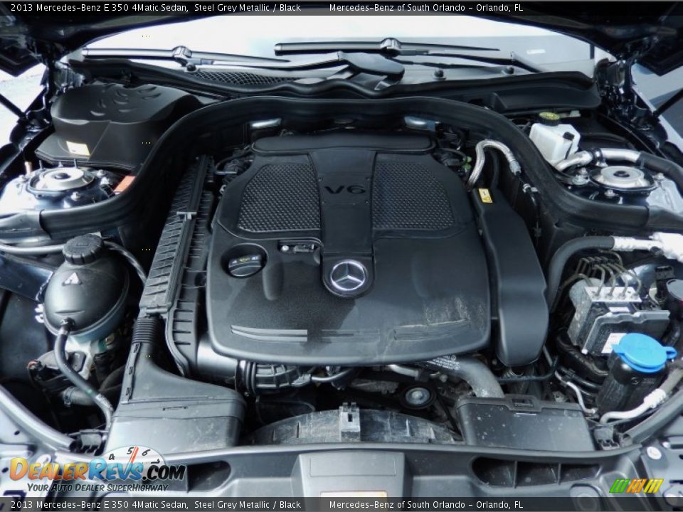 2013 Mercedes-Benz E 350 4Matic Sedan Steel Grey Metallic / Black Photo #25
