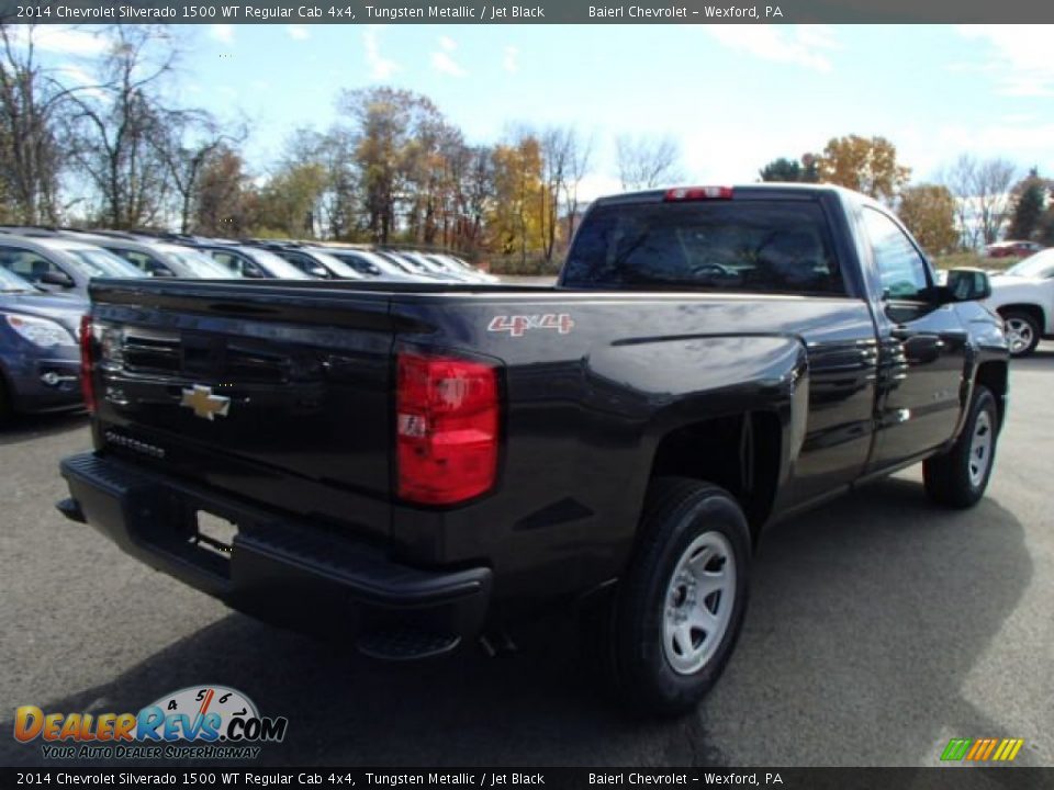 2014 Chevrolet Silverado 1500 WT Regular Cab 4x4 Tungsten Metallic / Jet Black Photo #6