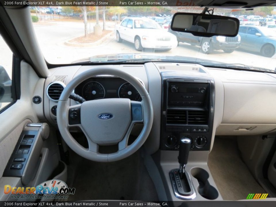 2006 Ford Explorer XLT 4x4 Dark Blue Pearl Metallic / Stone Photo #9