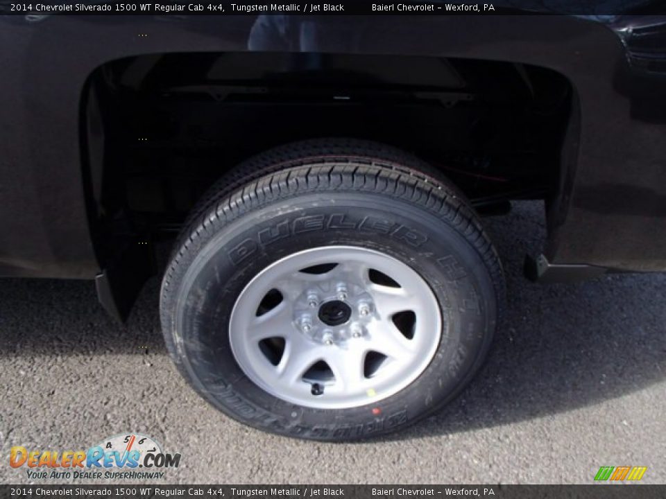 2014 Chevrolet Silverado 1500 WT Regular Cab 4x4 Tungsten Metallic / Jet Black Photo #9