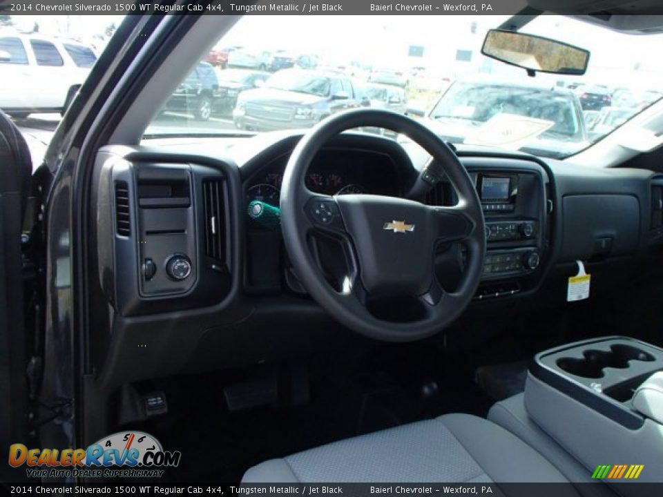 2014 Chevrolet Silverado 1500 WT Regular Cab 4x4 Tungsten Metallic / Jet Black Photo #11