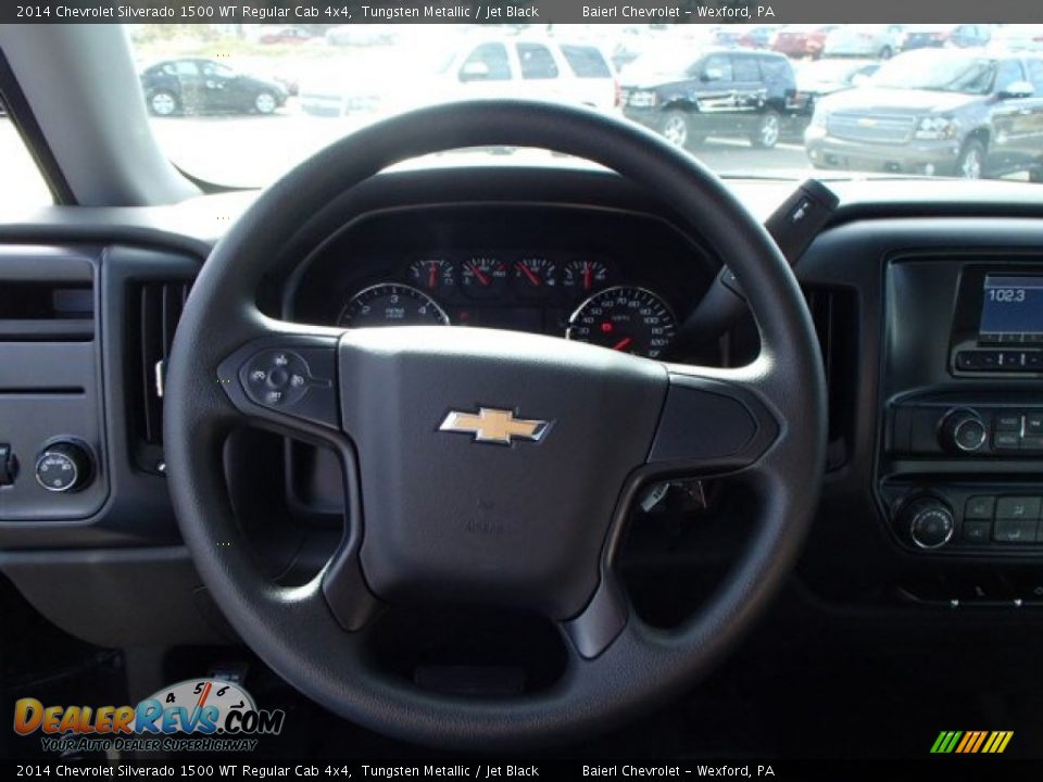 2014 Chevrolet Silverado 1500 WT Regular Cab 4x4 Tungsten Metallic / Jet Black Photo #16