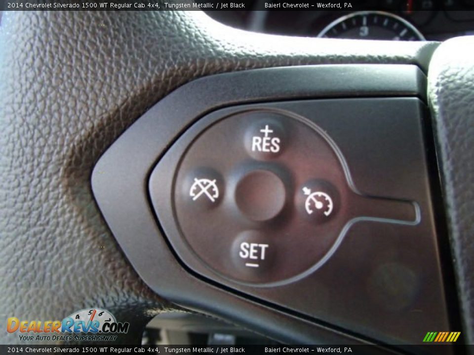 2014 Chevrolet Silverado 1500 WT Regular Cab 4x4 Tungsten Metallic / Jet Black Photo #17