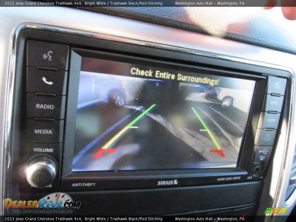 2013 Jeep Grand Cherokee Trailhawk 4x4 Bright White / Trailhawk Black/Red Stitching Photo #15