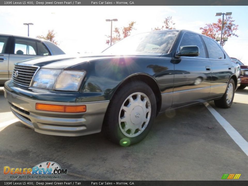 1996 Lexus LS 400 Deep Jewel Green Pearl / Tan Photo #1