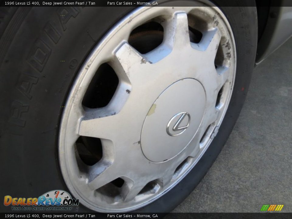 1996 Lexus LS 400 Deep Jewel Green Pearl / Tan Photo #5