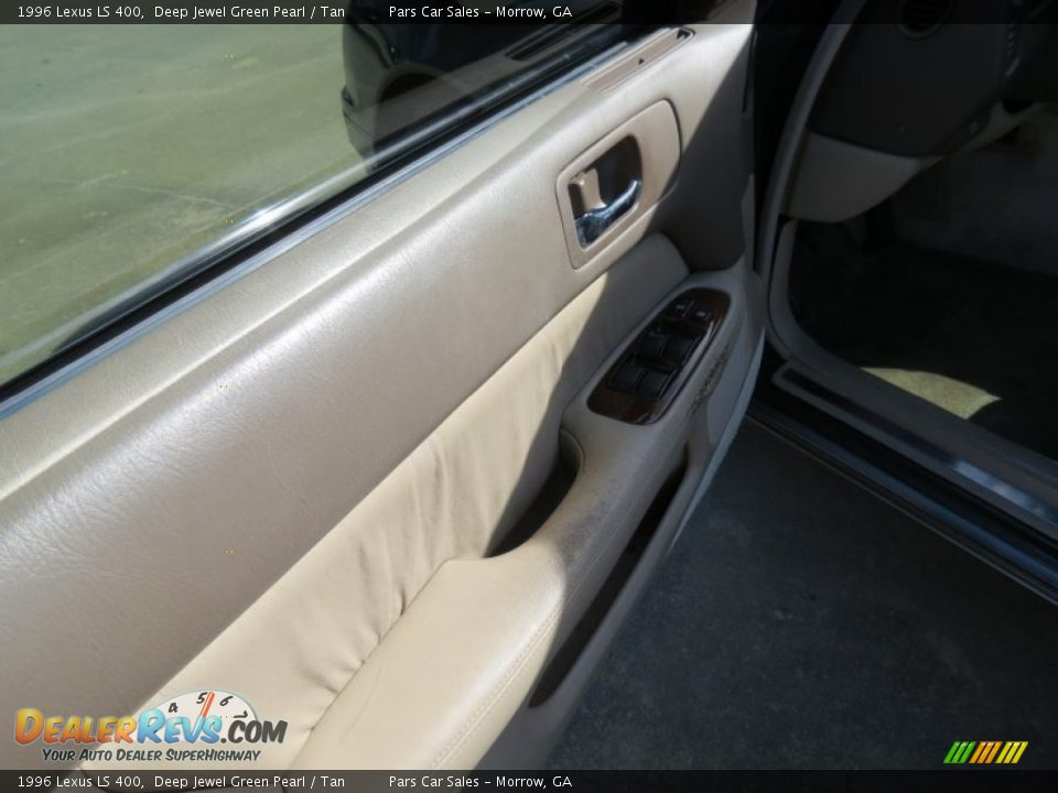 1996 Lexus LS 400 Deep Jewel Green Pearl / Tan Photo #7