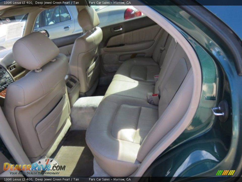 1996 Lexus LS 400 Deep Jewel Green Pearl / Tan Photo #8