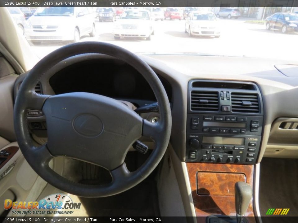 1996 Lexus LS 400 Deep Jewel Green Pearl / Tan Photo #9
