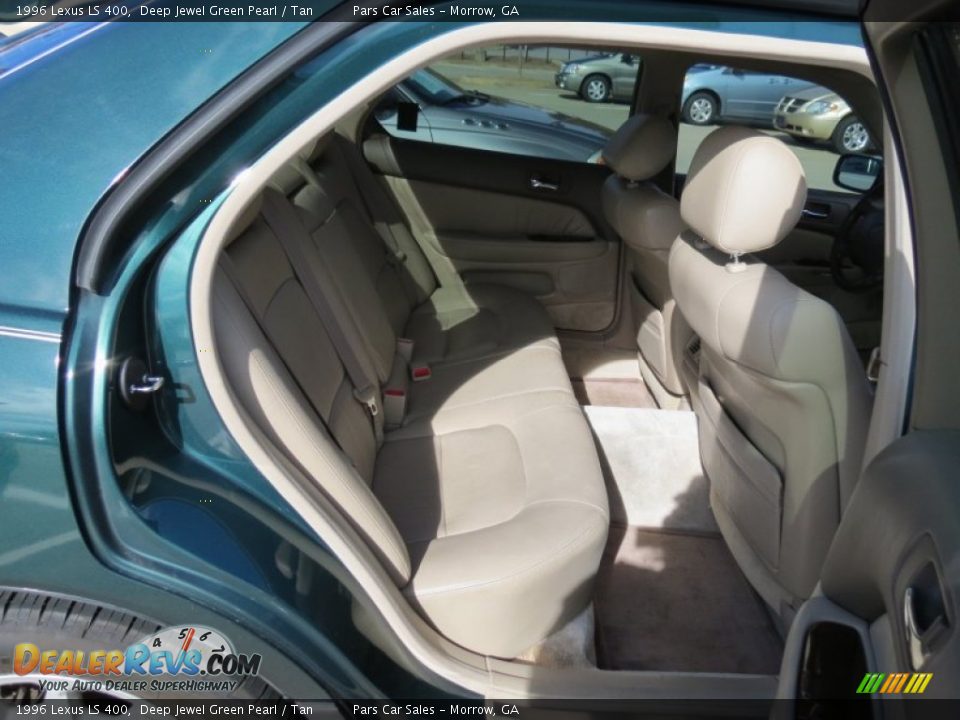 1996 Lexus LS 400 Deep Jewel Green Pearl / Tan Photo #11