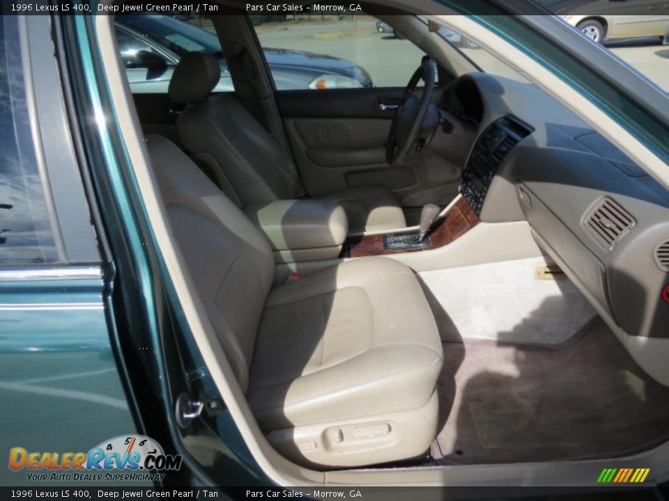 1996 Lexus LS 400 Deep Jewel Green Pearl / Tan Photo #12