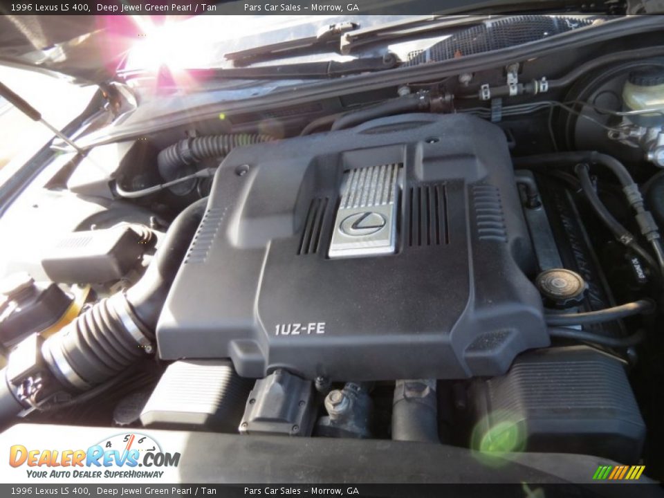 1996 Lexus LS 400 Deep Jewel Green Pearl / Tan Photo #13