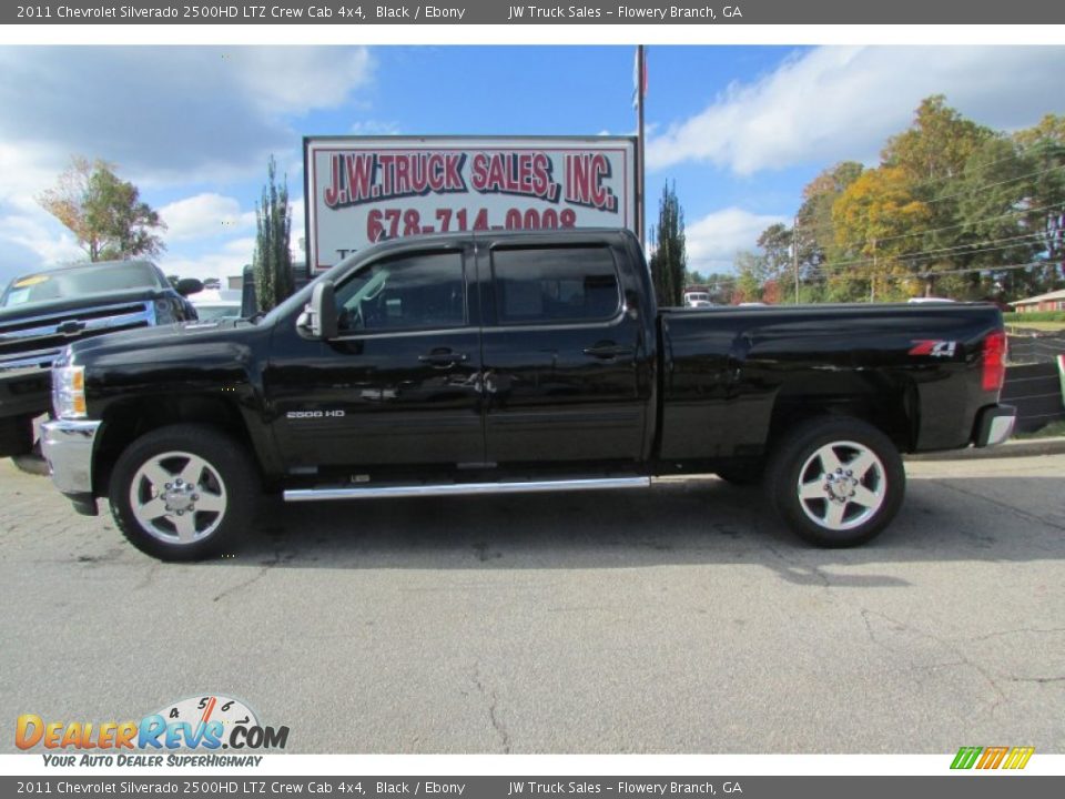 2011 Chevrolet Silverado 2500HD LTZ Crew Cab 4x4 Black / Ebony Photo #4