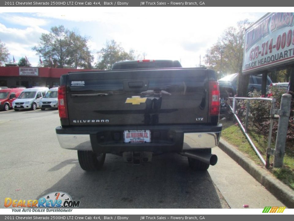 2011 Chevrolet Silverado 2500HD LTZ Crew Cab 4x4 Black / Ebony Photo #7