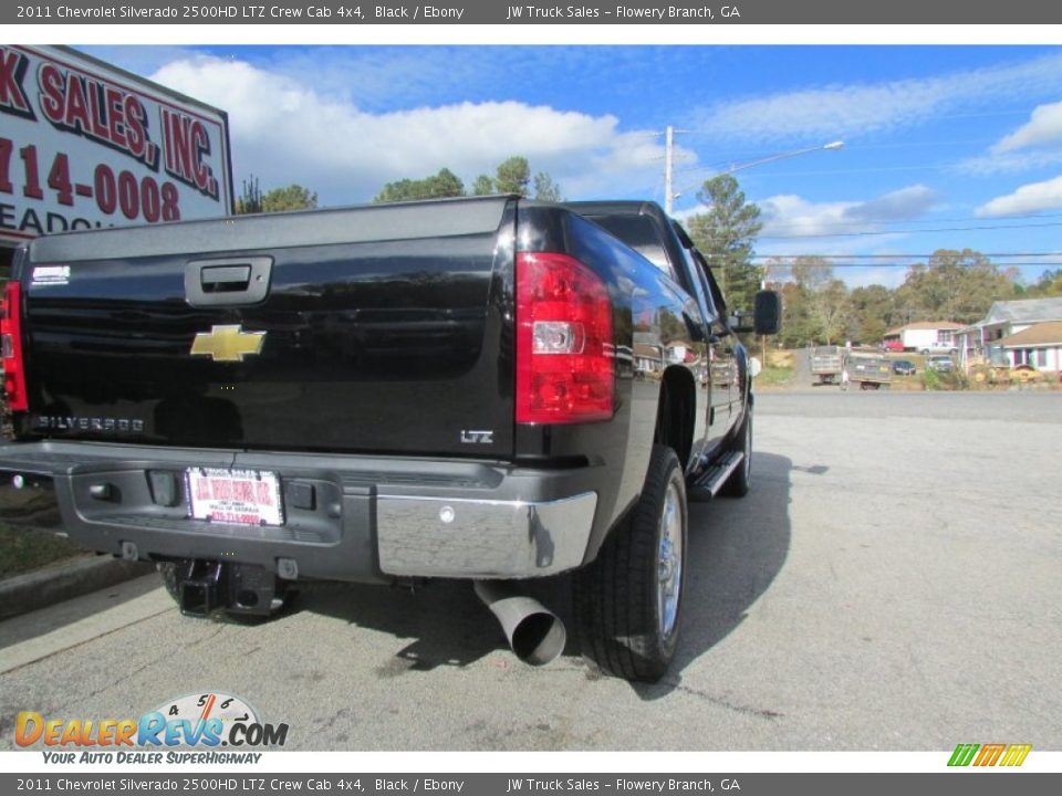 2011 Chevrolet Silverado 2500HD LTZ Crew Cab 4x4 Black / Ebony Photo #8