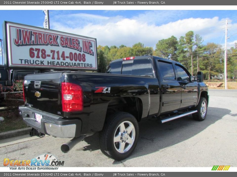 2011 Chevrolet Silverado 2500HD LTZ Crew Cab 4x4 Black / Ebony Photo #9