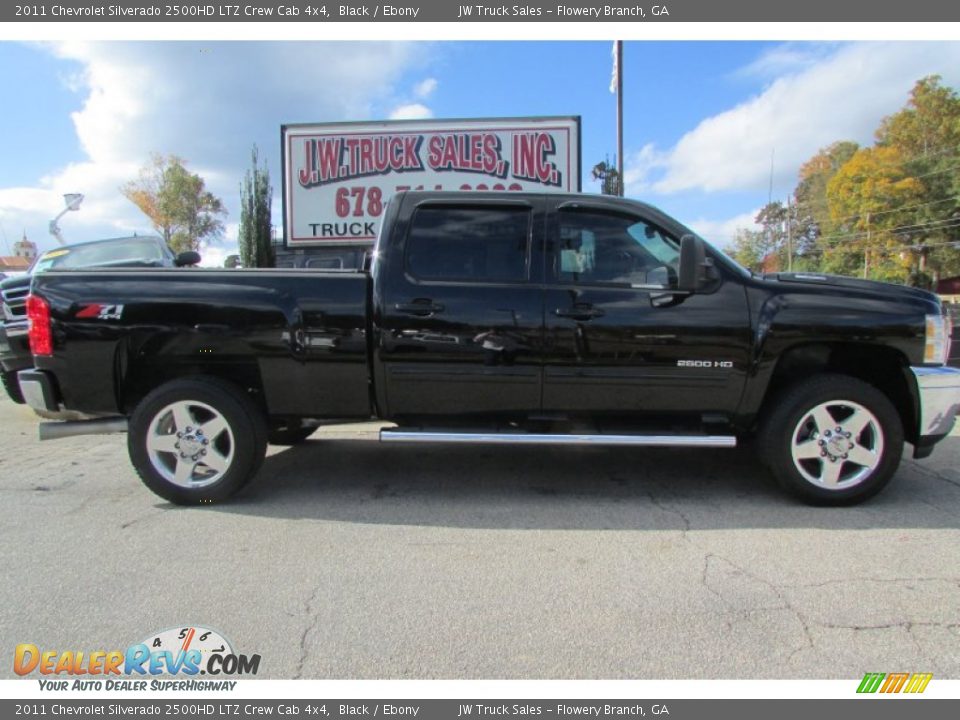 2011 Chevrolet Silverado 2500HD LTZ Crew Cab 4x4 Black / Ebony Photo #10