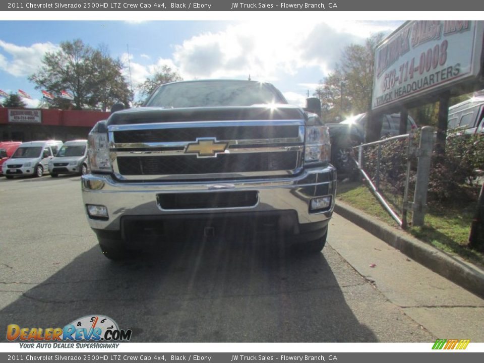 2011 Chevrolet Silverado 2500HD LTZ Crew Cab 4x4 Black / Ebony Photo #13