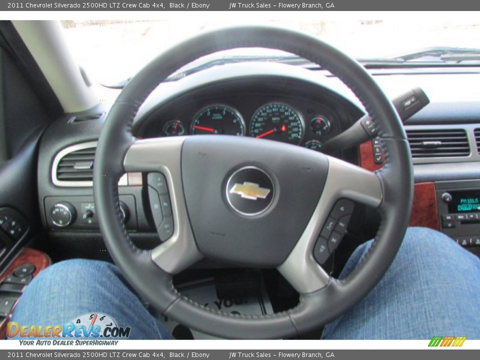 2011 Chevrolet Silverado 2500HD LTZ Crew Cab 4x4 Black / Ebony Photo #24