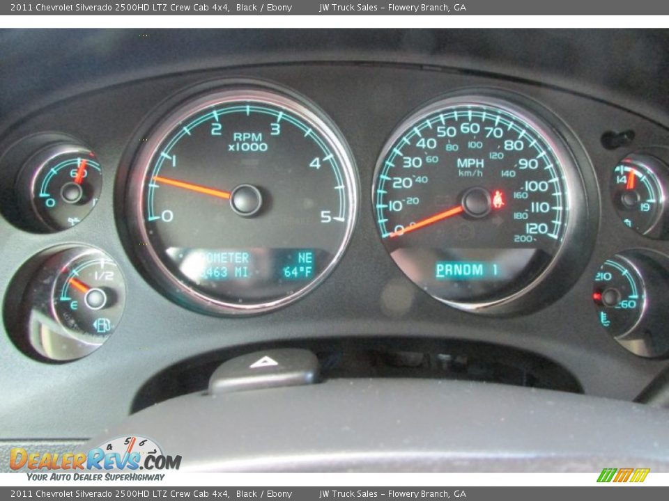 2011 Chevrolet Silverado 2500HD LTZ Crew Cab 4x4 Black / Ebony Photo #27
