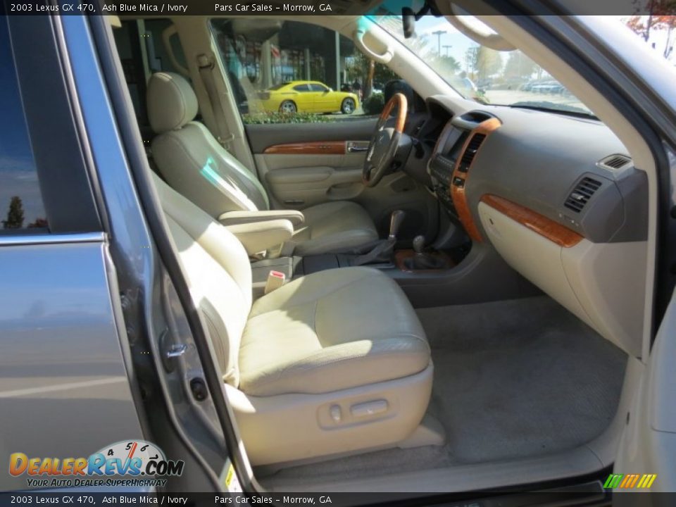 2003 Lexus GX 470 Ash Blue Mica / Ivory Photo #14