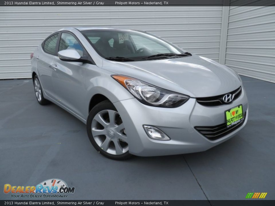2013 Hyundai Elantra Limited Shimmering Air Silver / Gray Photo #1