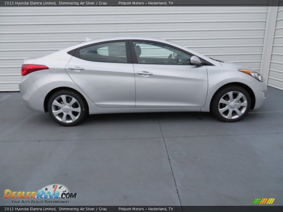2013 Hyundai Elantra Limited Shimmering Air Silver / Gray Photo #3