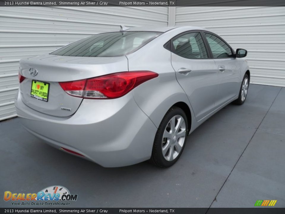 2013 Hyundai Elantra Limited Shimmering Air Silver / Gray Photo #4