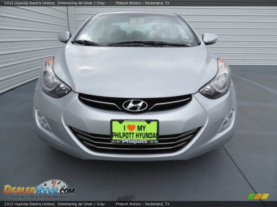 2013 Hyundai Elantra Limited Shimmering Air Silver / Gray Photo #8