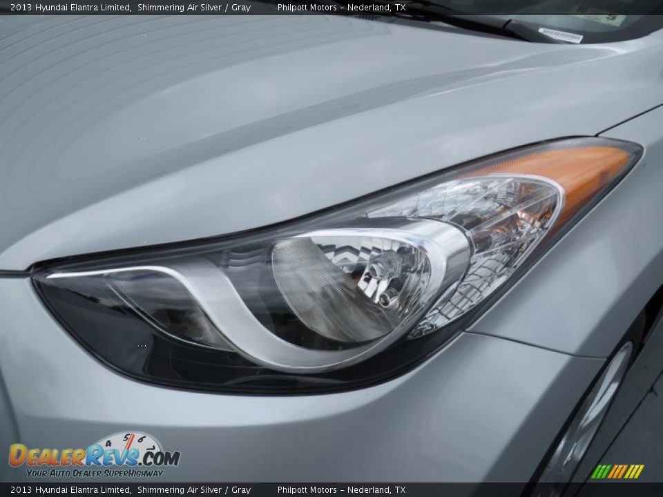 2013 Hyundai Elantra Limited Shimmering Air Silver / Gray Photo #9
