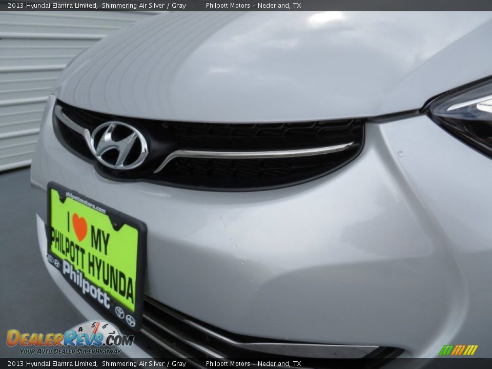 2013 Hyundai Elantra Limited Shimmering Air Silver / Gray Photo #11