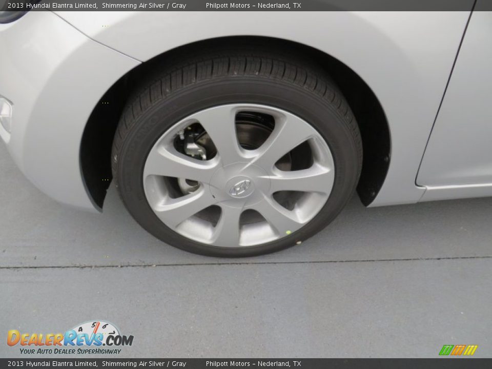 2013 Hyundai Elantra Limited Shimmering Air Silver / Gray Photo #12