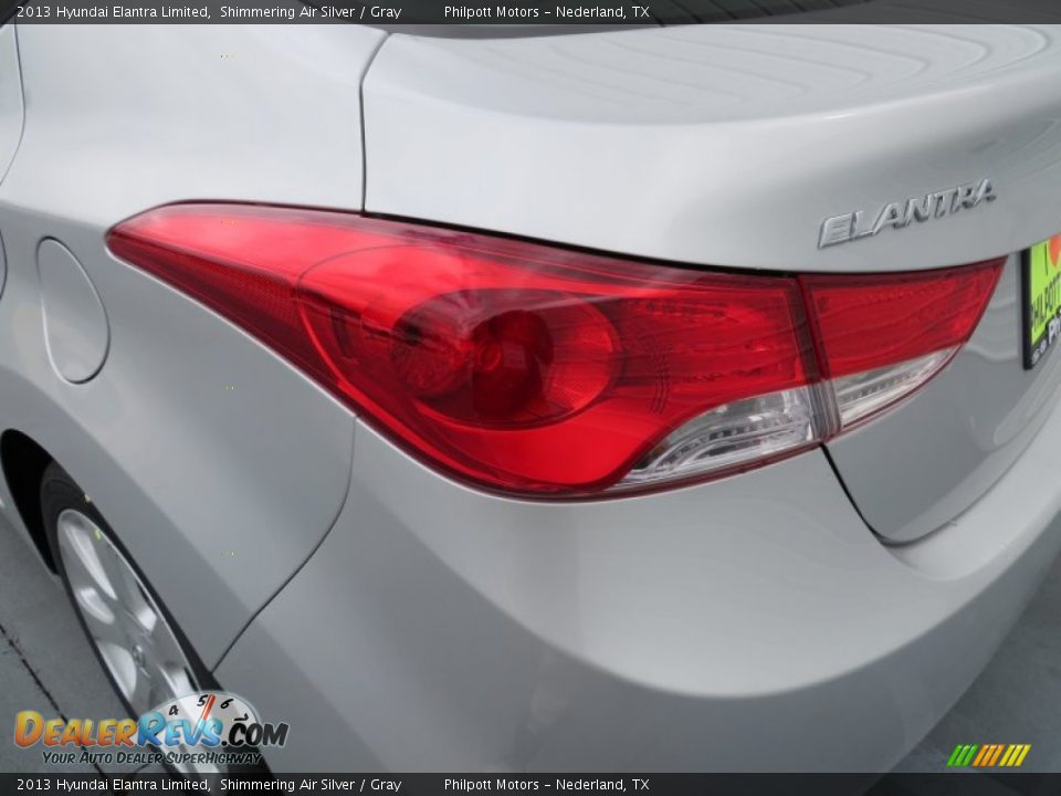 2013 Hyundai Elantra Limited Shimmering Air Silver / Gray Photo #13