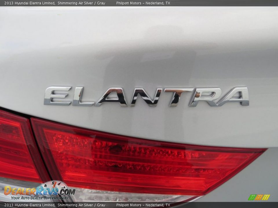2013 Hyundai Elantra Limited Shimmering Air Silver / Gray Photo #14