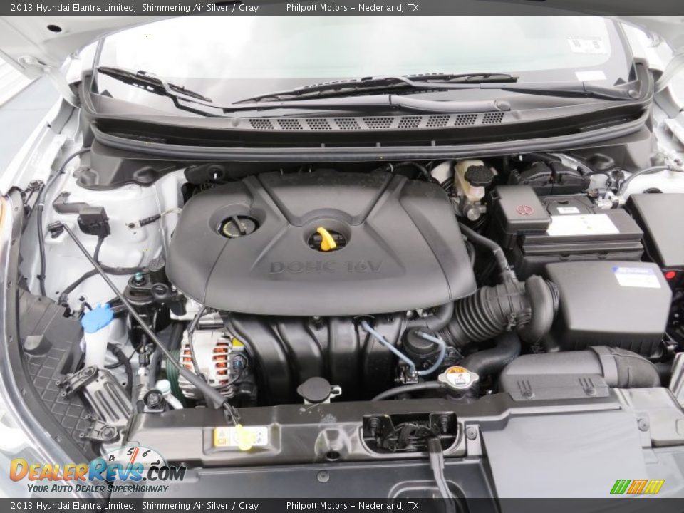 2013 Hyundai Elantra Limited Shimmering Air Silver / Gray Photo #16
