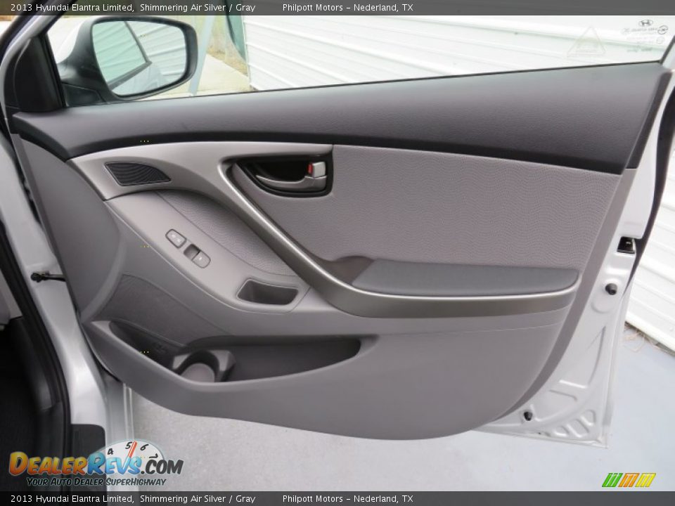 2013 Hyundai Elantra Limited Shimmering Air Silver / Gray Photo #17
